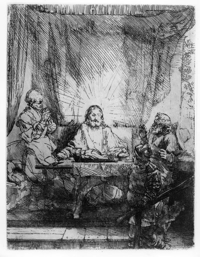 Supper at Emmaus, 1654 by Rembrandt van Rijn